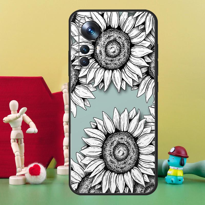 Sunflower Case For Xiaomi 15T 14T 13T 14 15 Ultra 17 Pro Max POCO F8 Ultra F5 F6 F7 X5 X6 X7 Pro Cover
