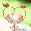 Retro Bird Feeder Ground Plugin Decorative Bird Feeding Dish Crafts Bird Water Bowl  Drinking