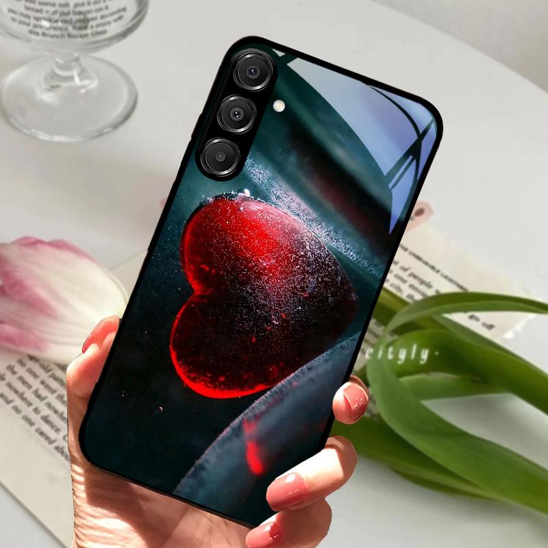 For Samsung A26 5G Case Hard PC Tempered Glass Phone Cover For Samsung Galaxy A36 A56 5G Fashion Animal Glass Protector Cases