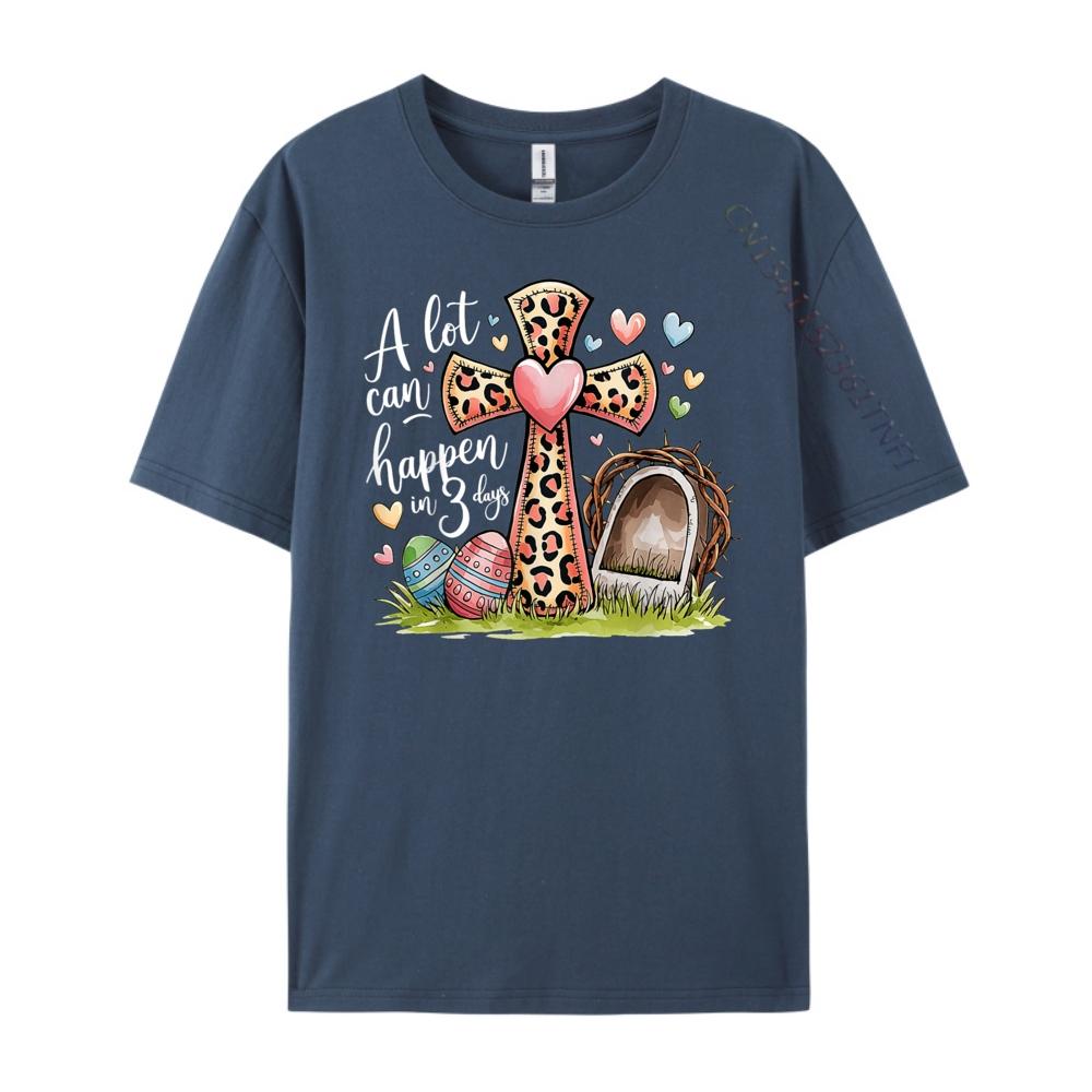 

Alot Can Happen In 3 Days Hallelujah Easter Day Christian 3d Printed T Shirts Couples Breathable Short Sleeve Men Harajuku 3XL