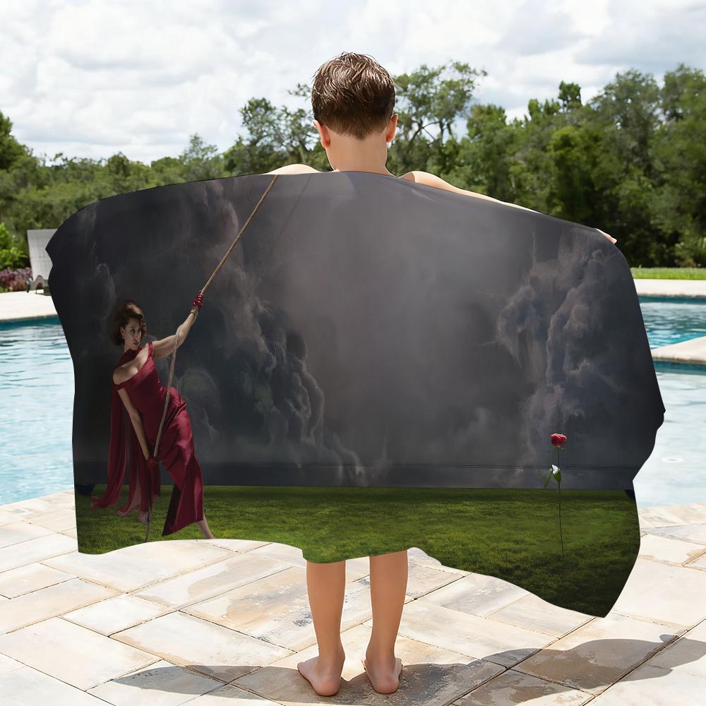 Singer Raye This Music May Contain Hope Towel Quick Drying Beach Towels Are Suitable For Swimming Pools Camping Yoga And The Gym
