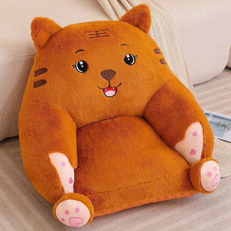 

Мультяшна Тварина Динозавр Кролик Диван Подушка для Сидіння Плюшева Іграшка Кімната для Дівчинки Еркер Татамі Футон Подушка 60*60cm（1.6kg） тигровий