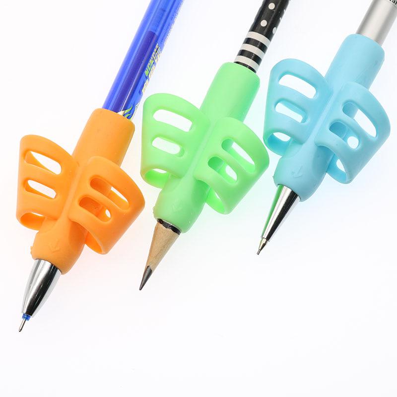 Zwei-Finger-Stifthalter, Baby-Schreibwerkzeug, Korrekturstift-Set, Schreibwaren, 3-teiliges Set, Geschenk, 2 Fische