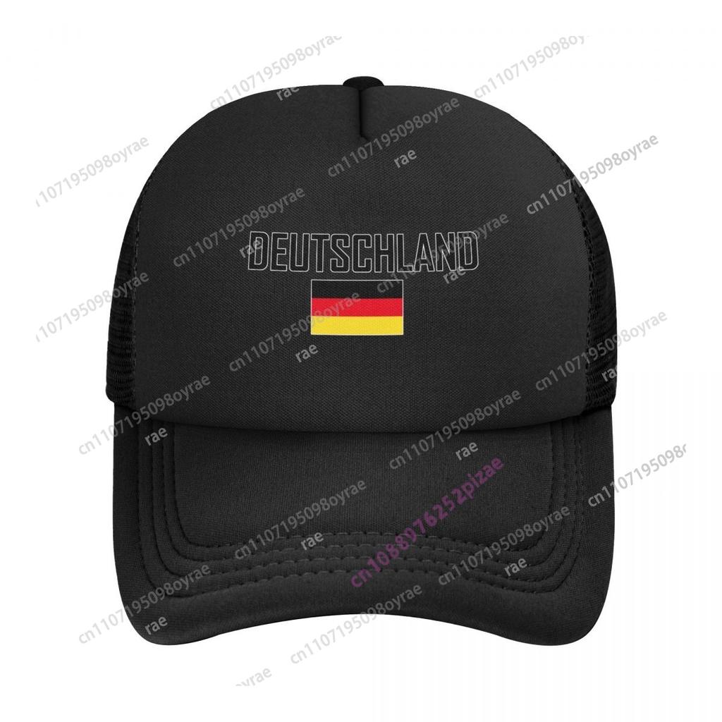 Duitse Vlag Trucker Cap Mannen Coole Baseballpet Zomer Unisex Mesh Net Petten Verstelbare Snapback Voor Sport