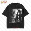 T-shirt Oversize Vintage da Donna Vestibilità Donna Tokio Hotel Bill Kaulitz 100% Cotone Neri Fol Corta Sl OUOF