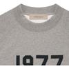 Fear of God Essentials 1977 Series SS22 Crewneck With Digital Logo Print Fleece Sweatshirt Unisex Tops Dark-Oatmeal FOG-SS22-389