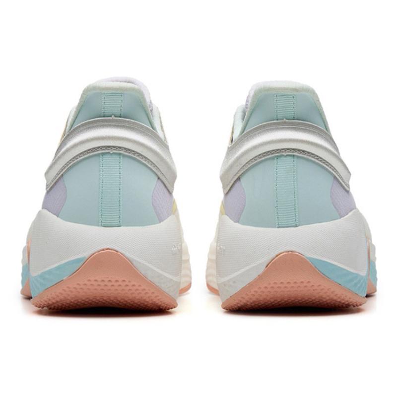 Anta Cushioned Anti-Slip Wear-Resistant Breathable Lightweight Low-Top Running Shoes Women's White Blue Purple Sneakers 122235556-4