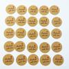 100pcs Round Kraft Paper Gift Tags Baking Printed Tag Celebrating Labels Handmade Wedding Party Decoration Packaging Hang Paper