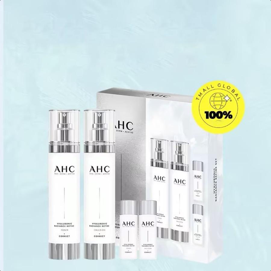 AHC Hyaluronic Dewy Radiance Skin Care Set, Korean Skin Care