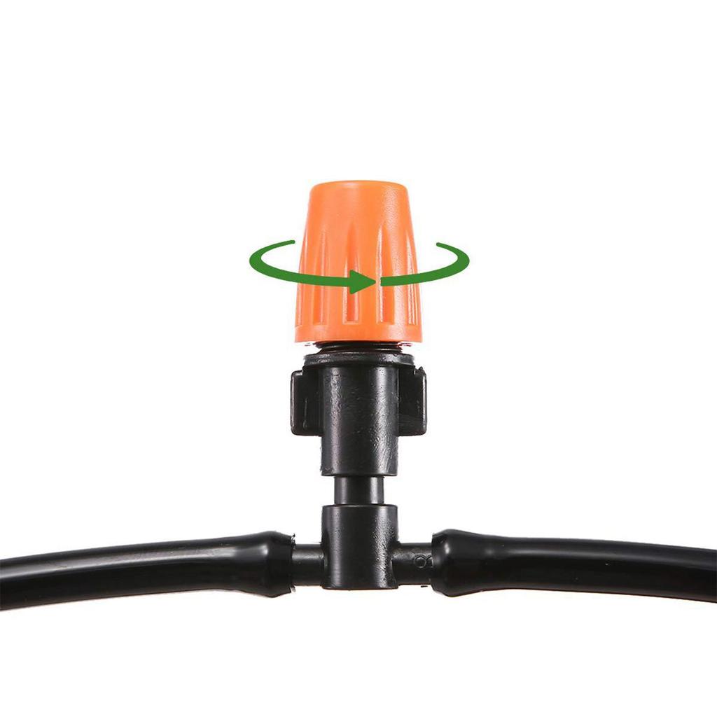 25x Adjustable Atomizing Nozzles Drip Irrigation Spray Emitters Easy To Connector