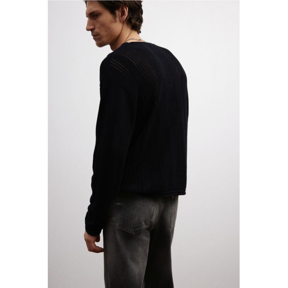 H M Relaxed Fit Jeans Black