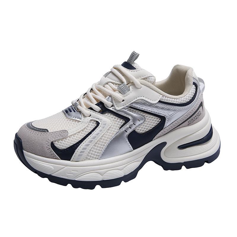 Ins Korean Version of the New Dad Shoes for Women 2025 Spring Student Sports Running Shoes Casual Shoes Platform Height Increase BS119