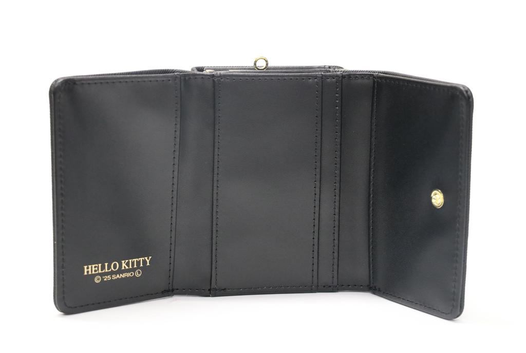 Aldi Portemonnaie mit Verschluss, Hello Kitty, Schwarz, HK82-2BK