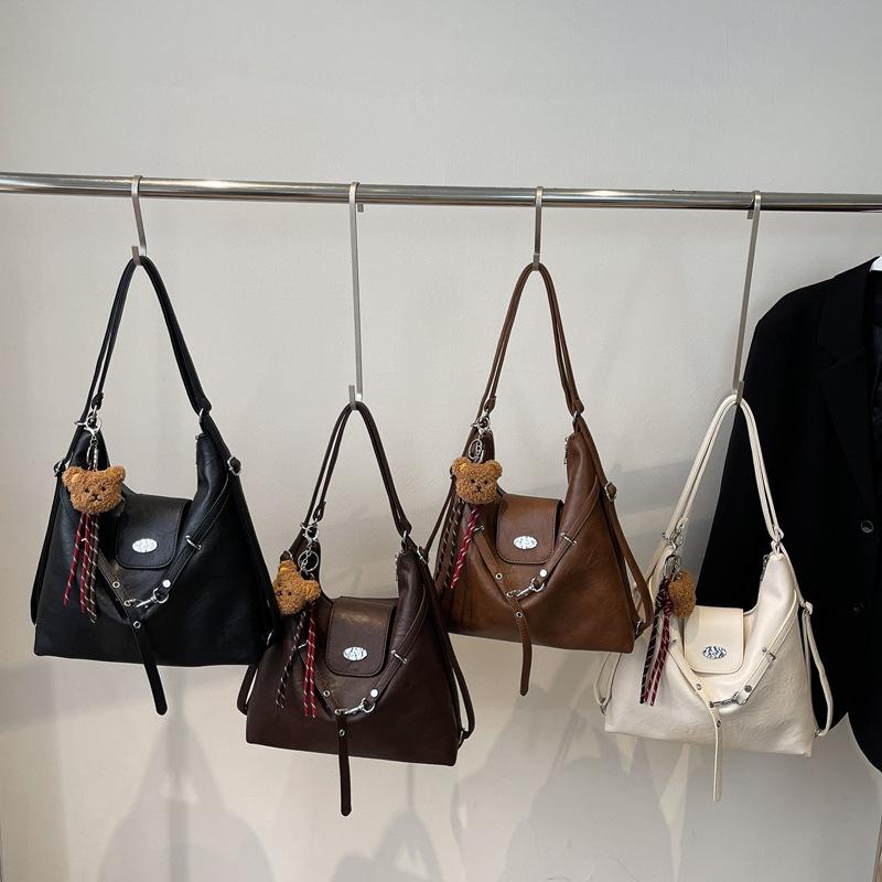 2025 Retro Women's Large-Capacity Underarm Bag - Fashionable Autumn/Winter Tote Backpack