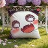 Character Cute Ghost Cushion Cover Home  Car DualScene Pillow Cover Reversible for Premium Comfort