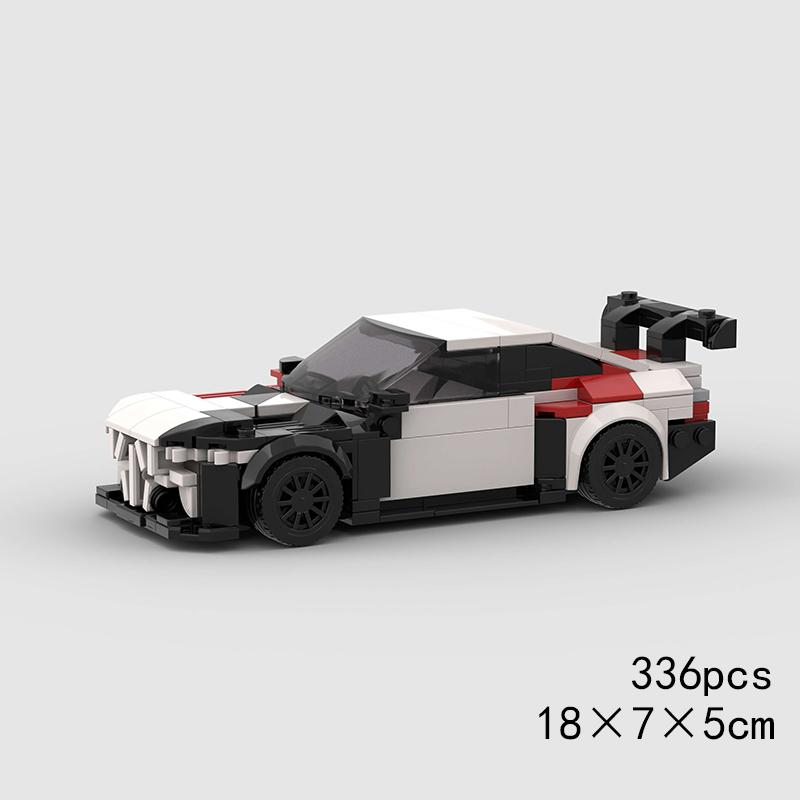 Auto da Corsa di Città Modello Blocchi da Costruzione Mattoncini Fai da Te MOC Giocattolo Classico Rally Sportivo Super Pilota Veicolo Regalo di Natale Tecnica
