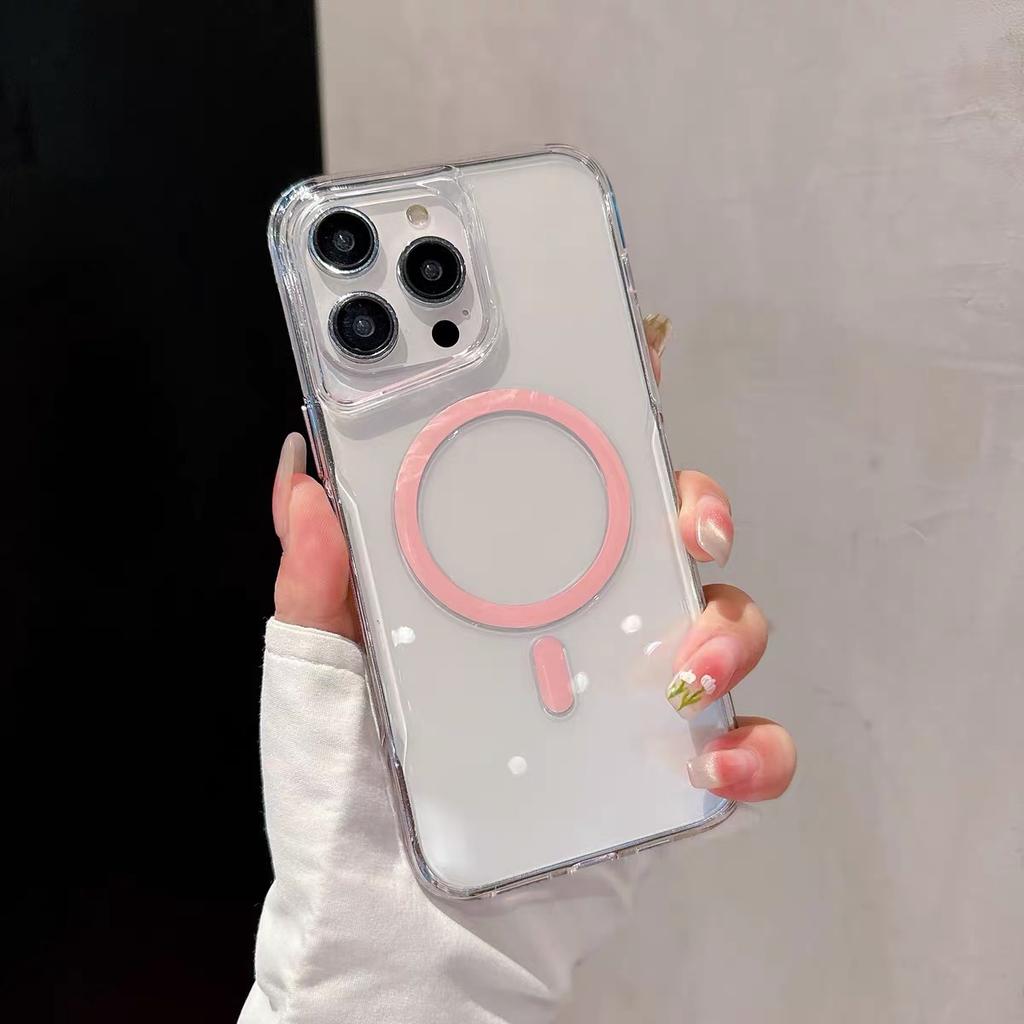Applicable To Apple 11Promax Mobile Phone Case Armor Small Waist Magnetic Suction iPhone11 High Transparency Anti-drop 11 Protective Case