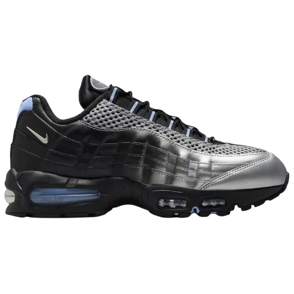 Palace x Nike Air Max 95 Big Bubble - Metalicky stříbrné Unisex tenisky Hliníkově-černé IQ7708-095