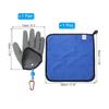 PATIKIL 1 Pair Fishing Gloves with Magnetic Fisherman Professional Catch Fish Fillet Gloves with Towel for Catching Gray Release, Gloves, Non-Slip