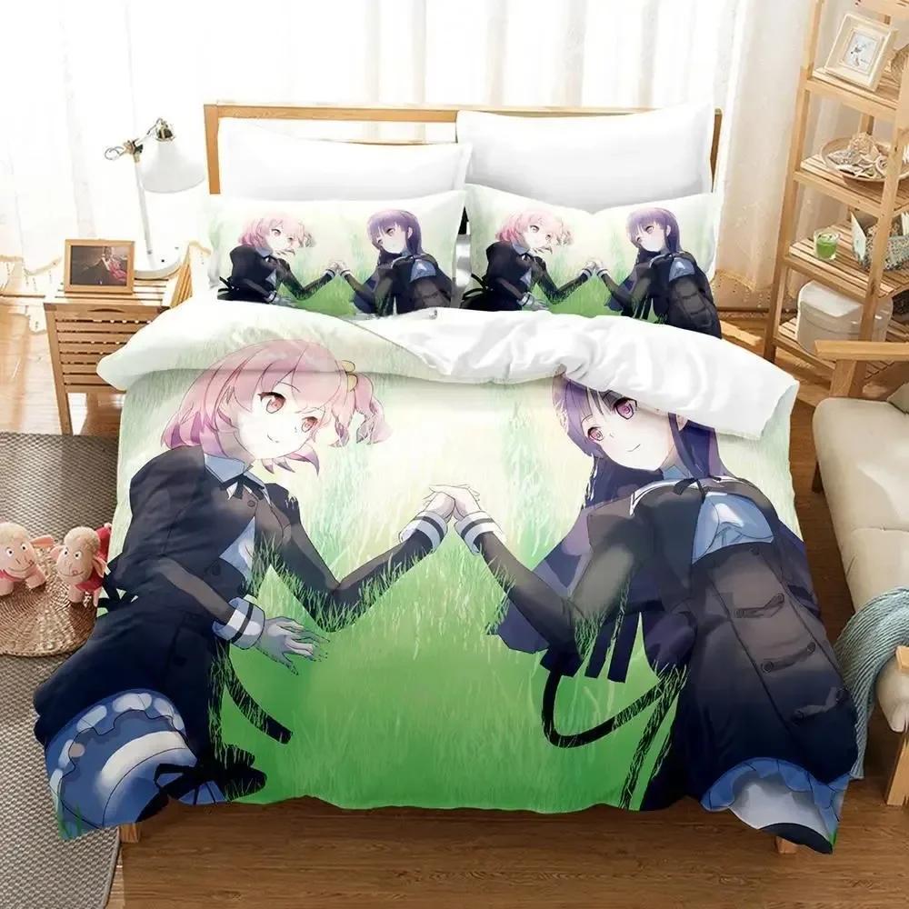 Assault Lily Bouquet Bedding Set Single Twin Printed Bed Set With Pillowcase Bed Duvet Cover Single Double Queen Super King Size