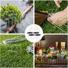 101Pcs Garden Stakes Set 50 U-Shaped Staples Pegs 50 Fixing Gaskets 1 Pick Hook