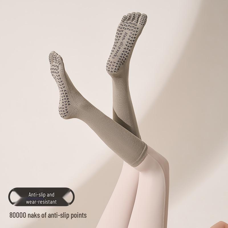 Cross-border Five-Toe Non-Slip Yoga Pilates Compression Socks One Size