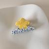Creative Hairpin Acetic Acid Hair Claw Colorful Floral Design Acetate Shark Clip Large Korean Style Flower Hair Clip Vacation