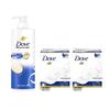 Dove Intensive Repair Shampoo & Soap Bars Bundle