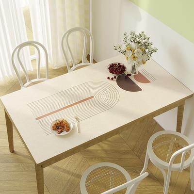 Modern Simple Pvc Waterproof, Oil-Proof And Anti-Scalding Leave-In Table Mat Leather Tablecloth Dining Table Mat Coffee Table Mat