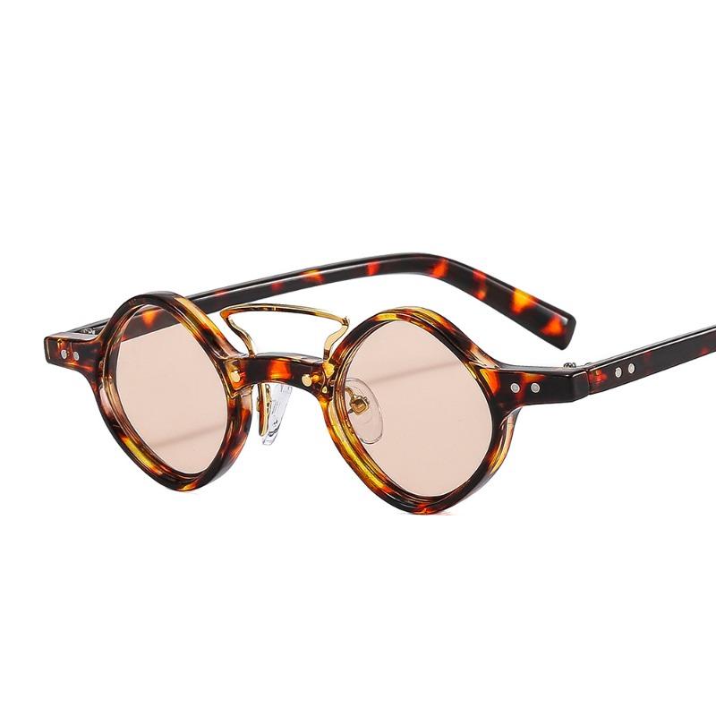

New High Quality Hippie Small Round Square Sunglasses Men Women Retro Steam Punk Glasses Vintage Gradient UV400 Driving Glasses