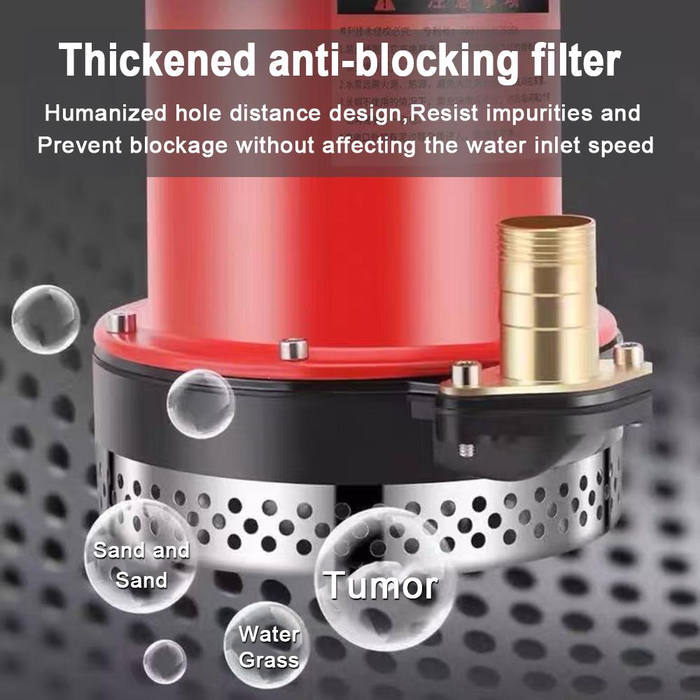 Wireless DC Submersible Pump Remote-Controlled Outdoor Rechargeable Lithium Battery Water Pump Electric Water Pump