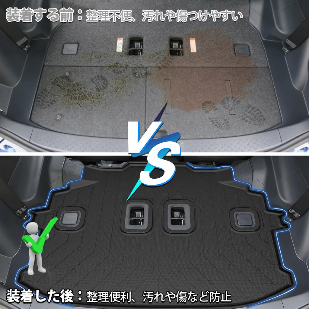 Jiooy Toyota New Sienta 10 Series MXP 7 Seater Floor Mat Second Mat Luggage Mat Set of 7 SIENTA 10 Series MXPC10G MXPL10G MXPL15G August 2022 Current