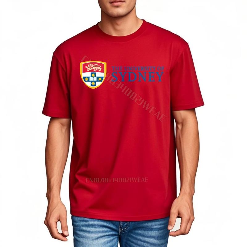 Funny tshirt Daily Wear Unisexs Tshirt University Of Sydney Logo Printed Workout Round Neck Tee Anime New Teeshirts Summer