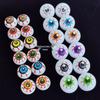 Halloween DIY Ghost Eye Prop: Colorful Bouncing Eyeball Accessory (2.3-4cm)