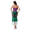 Women's Mermaid Party Costume, Strapless Tube Tops Ruffle Sequin Long Tail Cosplay Fancy Dress
