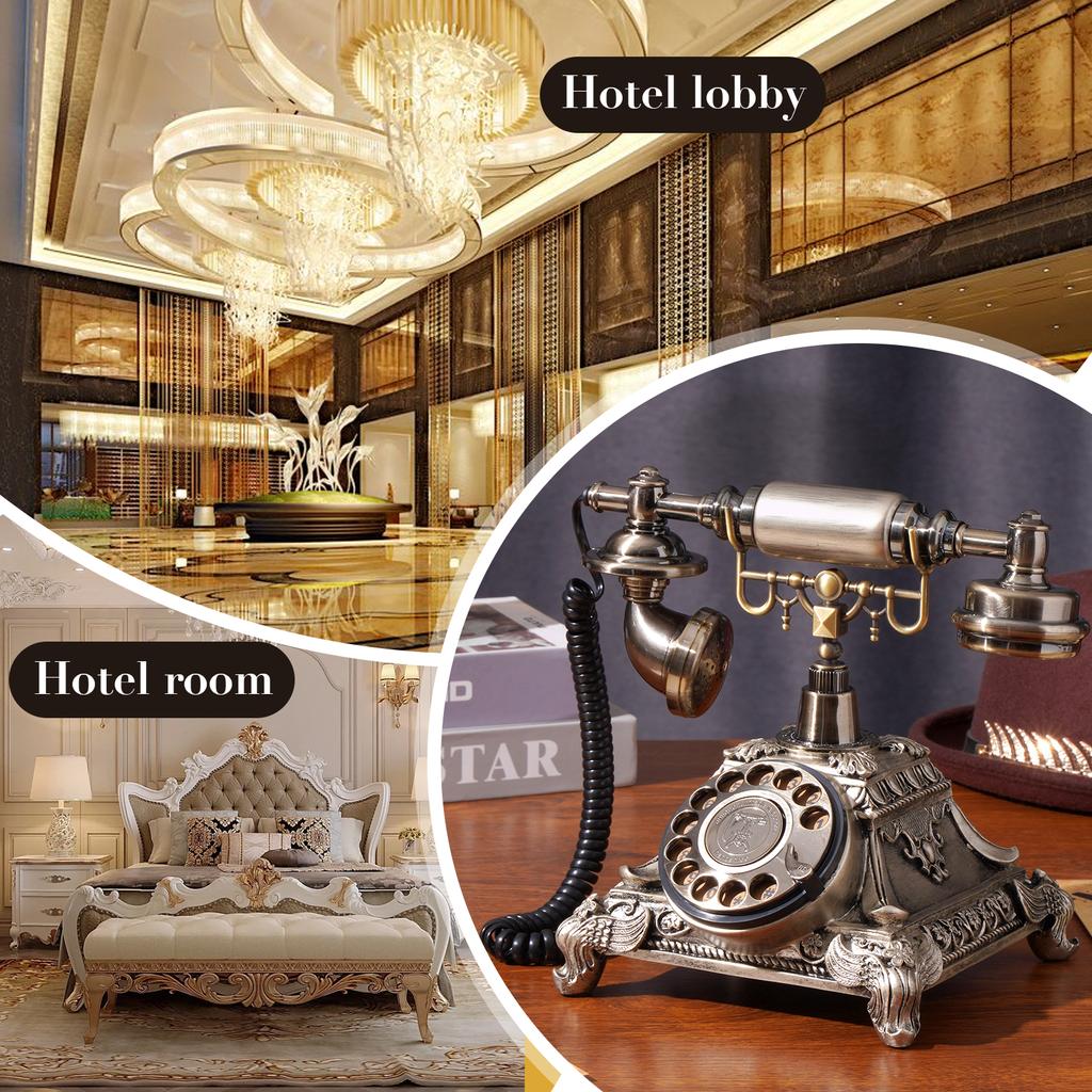 Audio Message Book Voice Record Vintage Telephone Recorder Wedding Phone Customized with Voicemail