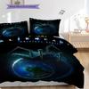 Alien Earth Unknown Threepiece Set 1 Duvet Cover 2 Pillowcase Without Core Soft And Comfortable Christmas Birthday Gift Bedding Set