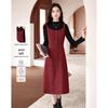 Elegant Long Sleeve Top & Midi Dress Two-Piece Set