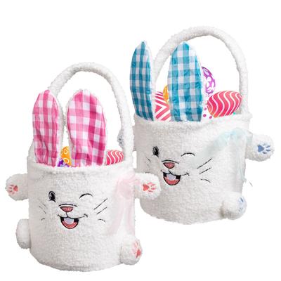 Easter Bunny Basket For Kids Reusable Shopping Bags Easter Egg Basket Candy Gifts Storage Easter Days Decoration Party Holidays
