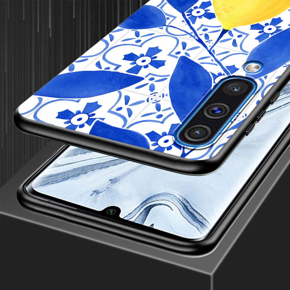 Mediterranean Lemon Case for Samsung Galaxy A10s A50 A50s A02s A03s A20 A30 A20e A70 A70s A20s A30s A10 TPU Black Phone Cover