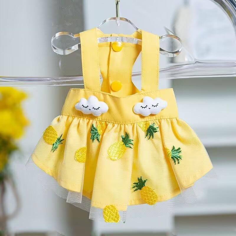 Teddy Dog Princess Summer Dress for Small Pets, Poodle, Bichon, Pomeranian, and Cats