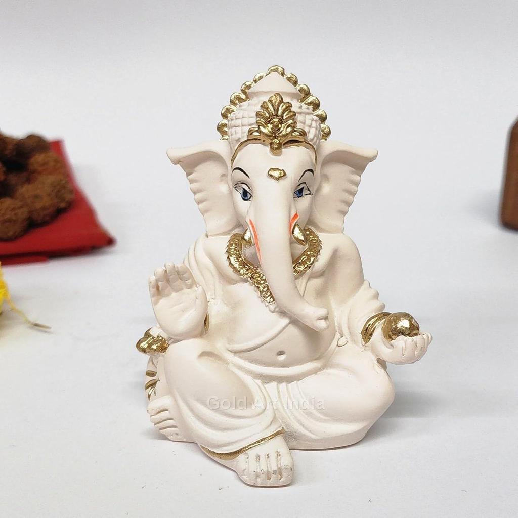 Ganesha Idol | Ganesh Statue Home Decor | Ganesha Murti Office Desk, & Ganpati Idol Car Dashboard