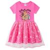 Korean Style Sparkling Rainbow Star Princess Dress for Girls - Short Sleeve Summer & Long Sleeve Spring/Autumn Styles Available
