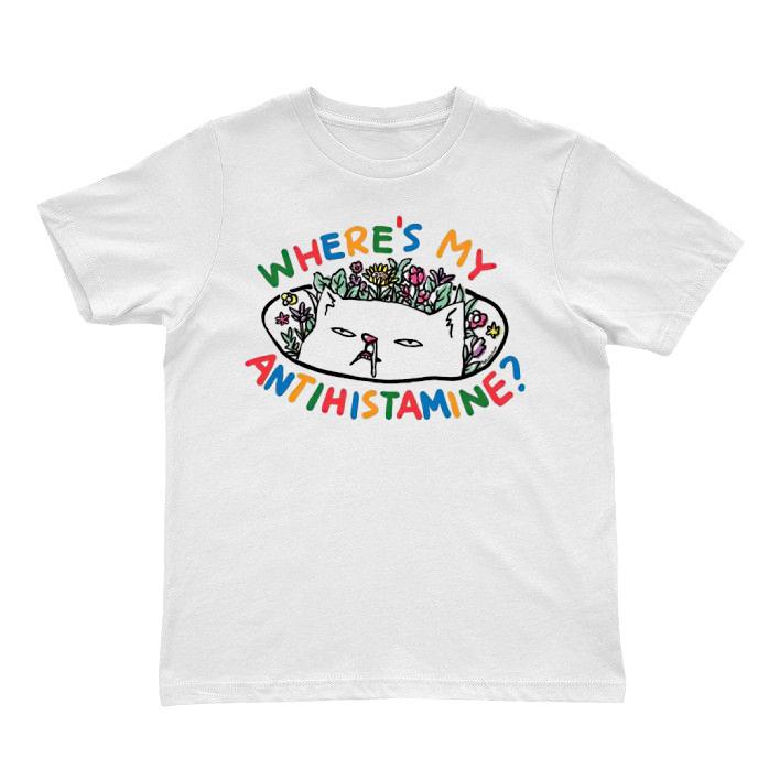 Where s my antihistamine funny allergic cat Unisex T-shirt, Funny Gag 90s Shirt 4XL