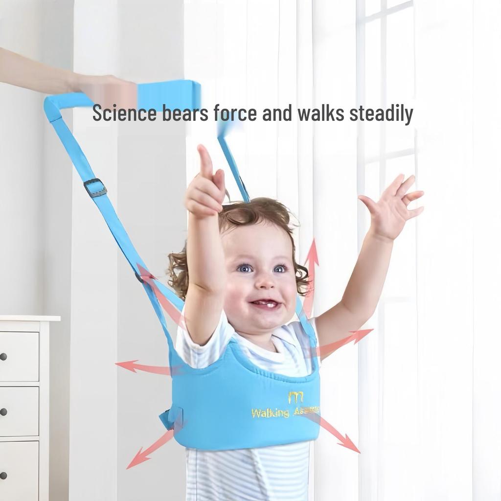 Breathable Baby Walker Harness: Anti-Choking, Anti-Fall, Dual-Use Leash for Infants & Toddlers Learning to Walk