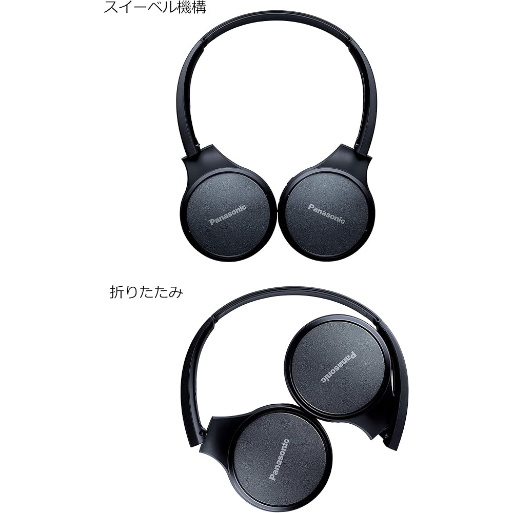Panasonic Closed-Type Wireless Bluetooth Headphones, Blue, RP-HF410B-A
