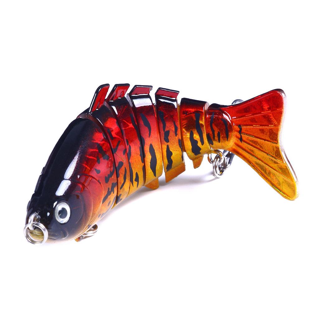 10cm-23g Multi-jointed Fishing Lure Colorful Body to Appel Fish in the Sea Freshwater (as the picture,23g)