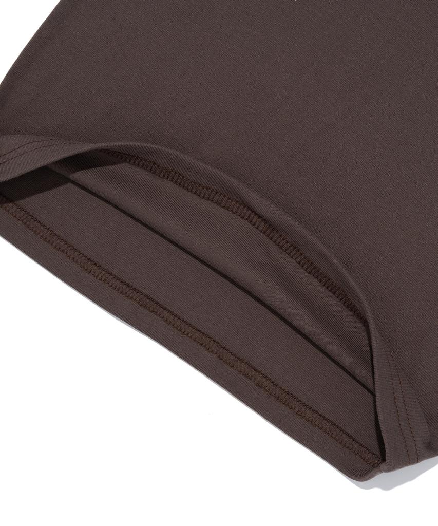 ROIDESROIS Origin Paris Crop Short Sleeve T-Shirt (Brown)