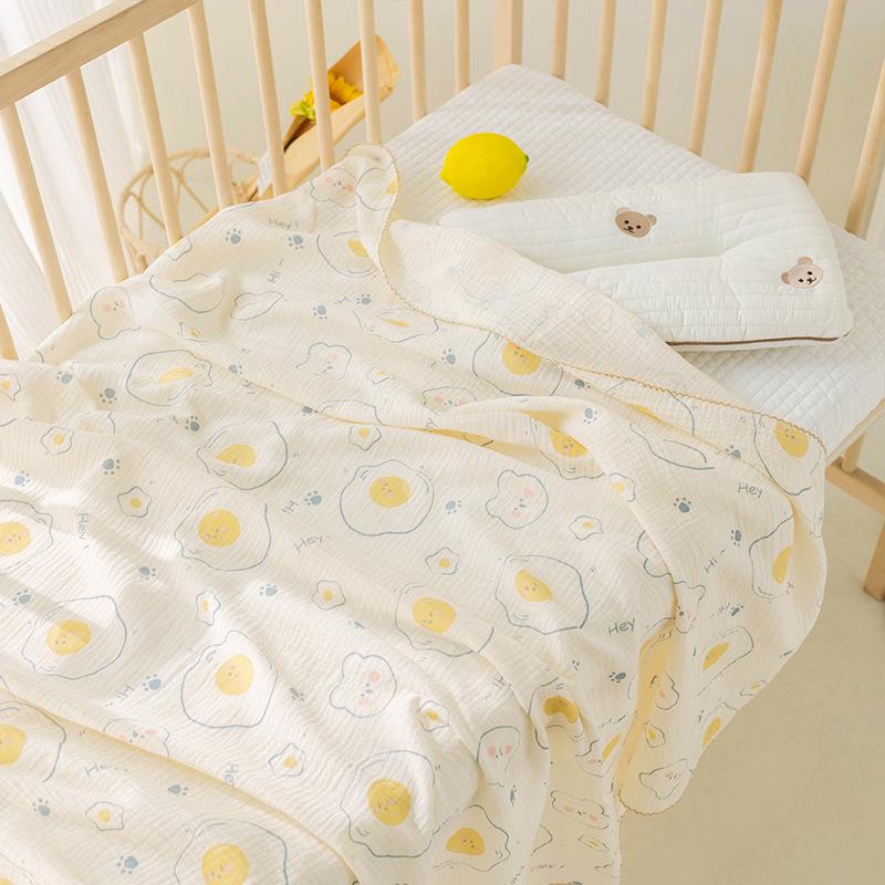 Double-Layer Cotton Gauze Baby Swaddle & Bath Towel Blanket