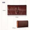 Made by a downtown wallet open cowhide leather long wallet for easy to card easy to large coin boxed [VOICE] shop, women, use, storage, see, purse,